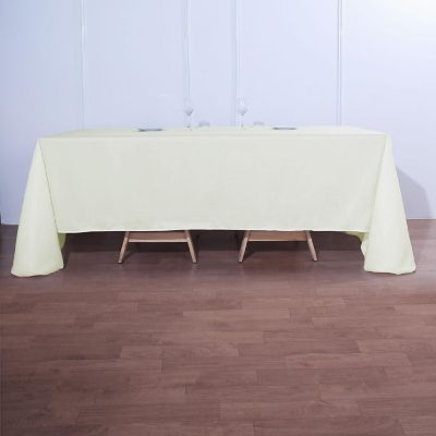 10 Pcs 90"X132" Polyester Tablecloths Wedding Party Table Linens Kitchen Dining Image 2