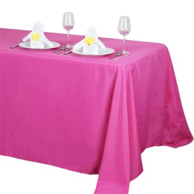 10 Pcs 90"X132" Polyester Tablecloths Wedding Party Table Linens Kitchen Dining Image 1