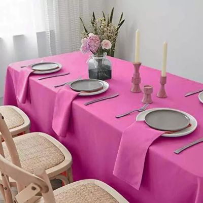 10 Pcs 90"X132" Polyester Tablecloths Wedding Party Table Linens Kitchen Dining Image 2