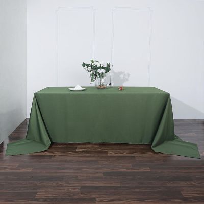 10 Pcs 90"X156" Polyester Tablecloths Wedding Party  Table Linens  Image 2