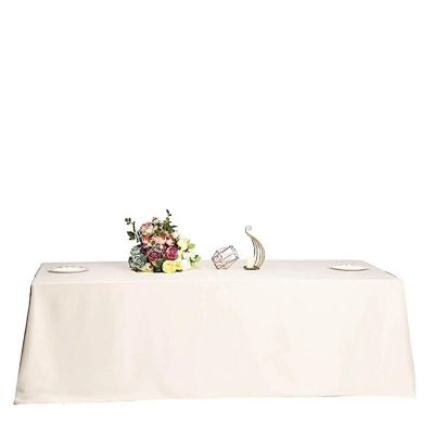 10 Pcs 90"X156" Polyester Tablecloths Wedding Party  Table Linens  Image 1