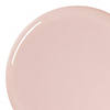 10" Pink Flat Round Disposable Plastic Dinner Plates (120 Plates) Image 1