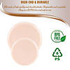10" Pink Flat Round Disposable Plastic Dinner Plates (40 Plates) Image 3