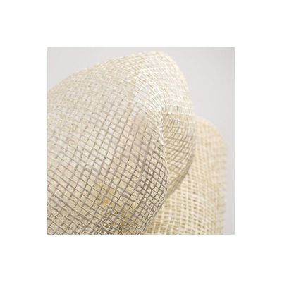 10" Poly Burlap Mesh ribbon: Cream Image 1