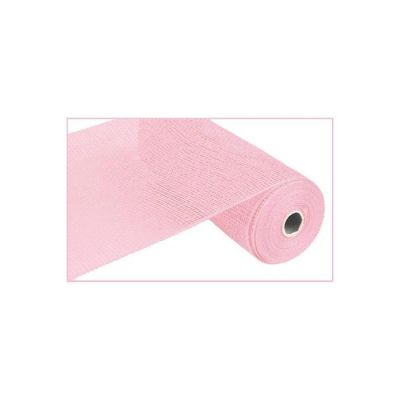 10" Poly Burlap Mesh Ribbon: Light Pink Image 1