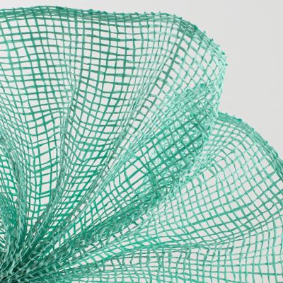 10" Poly Burlap Mesh Ribbon: Mint Green (10 Yards) Image 2