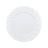 10" Premium White Elegance Plastic Dinner Plates - 25 Ct. Image 1