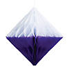 10" Purple Diamond Honeycomb Ceiling Decorations  - 6 Pc. Image 1