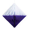 10" Purple Diamond Honeycomb Ceiling Decorations  - 6 Pc. Image 1