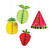 10" Tutti Frutti Fruit Honeycomb Ceiling Decorations - 4 Pc. Image 1