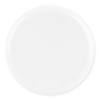 10" White Flat Round Disposable Plastic Dinner Plates (40 Plates) Image 1