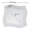 10" White Wave Plastic Dinner Plates (40 Plates) Image 2