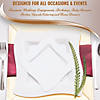 10" White Wave Plastic Dinner Plates (40 Plates) Image 4