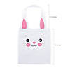 10" x 11" Medium Easter Bunny Canvas Tote Bags - 12 Pc. Image 1