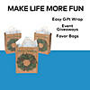 10" x 12 3/4" Large Holiday Wreath Kraft Paper Gift Bags - 12 Pc. Image 2