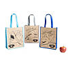 10" x 12" Color Your Own Discovery Shark Week&#8482; Medium Tote Bags &#8211; 12 Pc.  Image 1