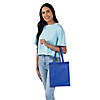 10" x 12" Medium Blue Nonwoven Tote Bags - 12 Pc. Image 2