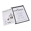 10" x 13" Black Side-Loading Plastic Dry Erase Pocket Sleeves - 12 Pc. Image 1