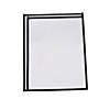 10" x 13" Black Side-Loading Plastic Dry Erase Pocket Sleeves - 12 Pc. Image 1