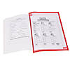 10" x 13" Primary Color Side-Loading Plastic Dry Erase Pocket Sleeves - 12 Pc. Image 1