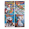 10" x 14" Chocolate Candy Christmas Advent Calendars - 4 Pc. Image 1