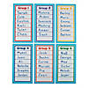 10" x 20" Multicolor Dry Erase Laminated Paper Group Posters - 6 Pc. Image 1