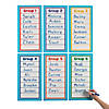 10" x 20" Multicolor Dry Erase Laminated Paper Group Posters - 6 Pc. Image 1