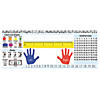 10" x 4" Classroom Primary Skills Reference Paper Deskplates - 24 Pc. Image 1