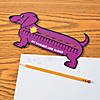 10" x 5" Happy Wiener Dog Number Line Cardboard Sliders - 12 Pc. Image 1