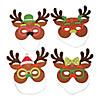 10" x 8 1/4" Silly Reindeer Mask Brown Foam Craft Kit - Makes 12 Image 1