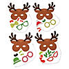 10" x 8 1/4" Silly Reindeer Mask Brown Foam Craft Kit - Makes 12 Image 1