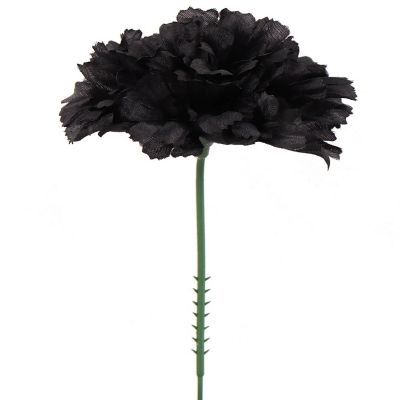 100-Count Black Silk Carnation Picks Image 1