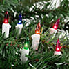 100-Count Multi Color Mini Christmas Light Set  20ft White Wire Image 1