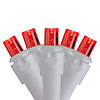 100 Count Red LED Wide Angle Icicle Christmas Lights  5.5 ft White Wire Image 1