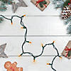 100 Orange LED Mini Christmas Lights - 33 ft Green Wire Image 1