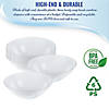100 oz. Solid Clear Organic Round Disposable Plastic Bowls (14 Bowls) Image 2