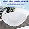 100 oz. Solid Clear Organic Round Disposable Plastic Bowls (14 Bowls) Image 3