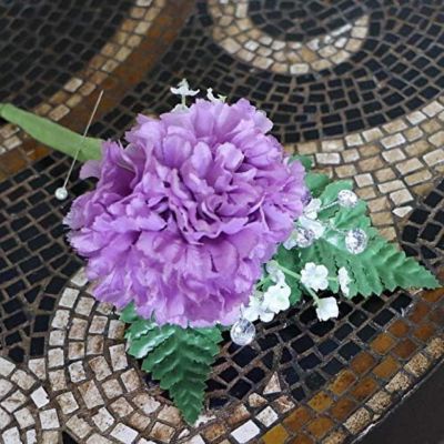 100-Pack: Lavender Carnation Picks Image 1
