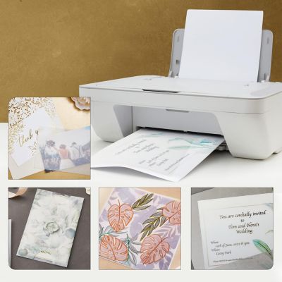 100-Pack White Translucent Vellum Paper Sheets for Invitations and Tracing (12 x 12 in) Image 3