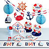 100 Pc. Ahoy It&#8217;s a Boy Nautical Baby Shower Tableware Kit for 8 Guests Image 1