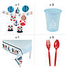100 Pc. Ahoy It&#8217;s a Boy Nautical Baby Shower Tableware Kit for 8 Guests Image 2