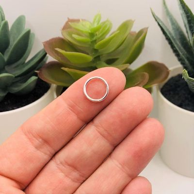 100 Pcs 10mm Silver Jump Rings Image 1