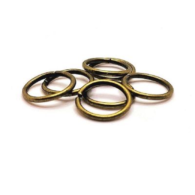 100 Pcs 12mm Bronze Open Jump Rings Image 1