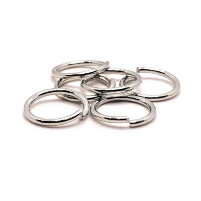 100 Pcs 12mm Silver Open Jump Rings Image 1