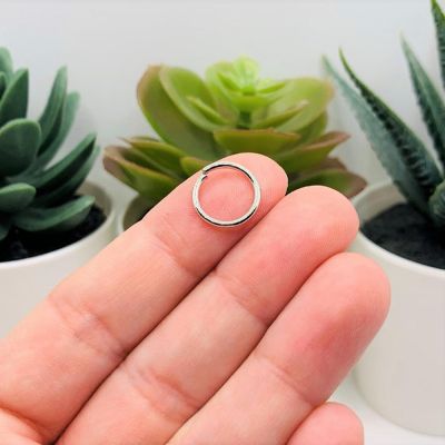 100 Pcs 12mm Silver Open Jump Rings Image 1