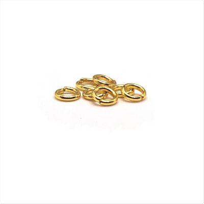 100 Pcs 5mm Gold Plated Jump Rings Image 1
