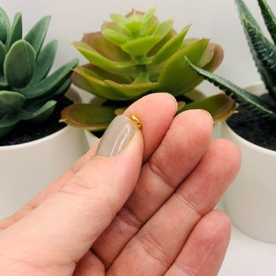 100 Pcs 5mm Gold Plated Jump Rings Image 2