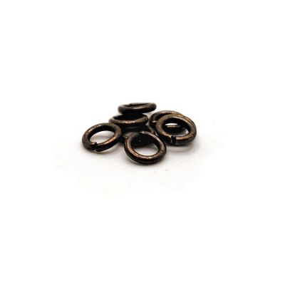 100 Pcs 5mm Red Copper Jump Rings Image 1