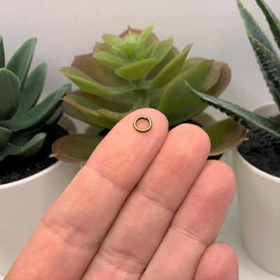 100 Pcs 5mm Red Copper Jump Rings Image 1