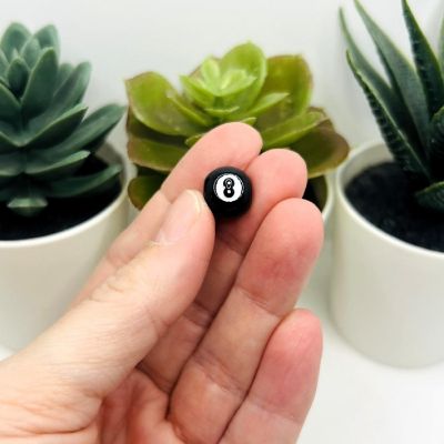 100 Pcs 8 Ball Pool Beads Image 1